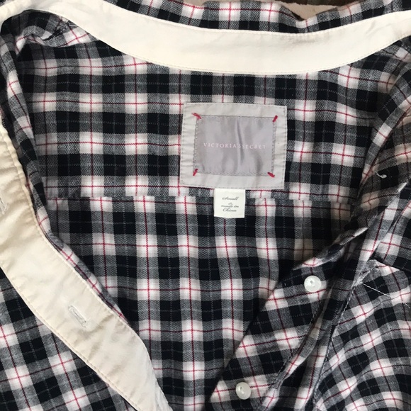 Vintage Victoria’s Secret Cozy Flannel Sleep Shirt - Picture 2 of 8